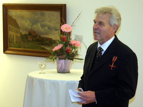 Der Träger des Bundesverdienstordens, Hans-Dieter Martens, beim Festakt (Foto: J. Welding)